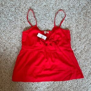 Loft red tank top